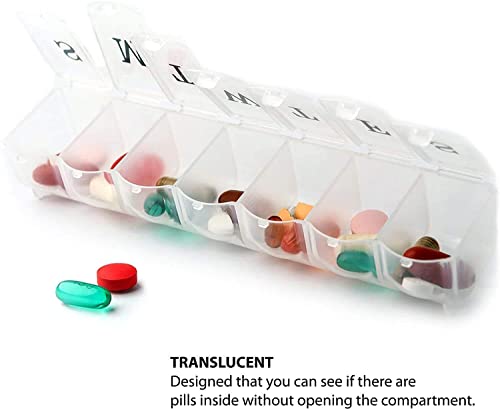 Кутия-органайзер за хапчета Spancare, 7 отделения за дневни дози, Кутии за седмични дози