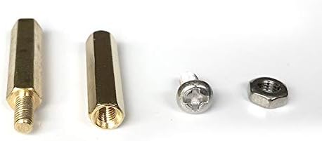 Винт 180 бр./компл. M2.5/M3L + 6 mm Гайка с шестоъгълни глави, Распорный винт, Месинг Резба Стълб, комплект разделители за дънната платка PCB - (Размер: M3 (T3-43))