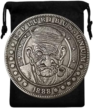 Kocreat Копие на американската монети Hobo 1888 г. - Стар Моряк и Орел, сребърно покритие Копие на Сувенирни Монети Morgan Dollar, Монета на Повикване