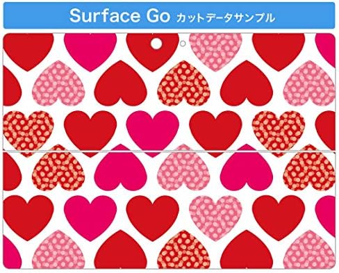 стикер igsticker за Microsoft Surface Go/Go 2, Ультратонкая Защитен Стикер за тялото, Скинове 000245, Розово с Модел на Сърцето