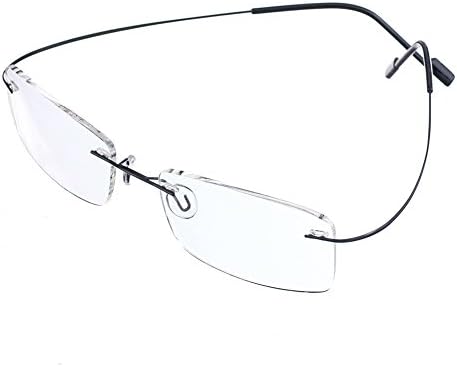 Tao Bi Суперлегкие Титанов Очила за четене 3,50 Мъжки Дамски Модни Очила за четене без рамки 23 Силните страни на Разположение