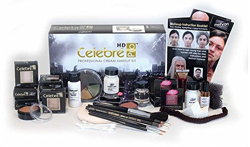 Комплект за грим Mehron Celebré Professional HD Cream | Пълен Козметичен набор от Гримьор за театър, сцена, Филми, Ефекти, Видео,