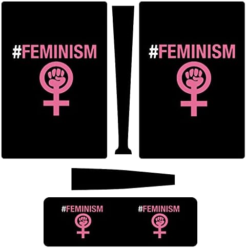 Стикер с изображение на феминизма за PS5 Digital Edition, Стикери за конзолата PS5 и контролер, Устойчиви на надраскване