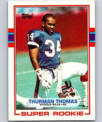 1989 Topps 45 Търман Томас - Начинаещ Бъфало Биллс Футболна Търговска картичка NFL