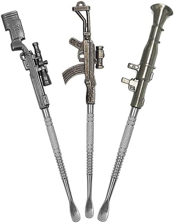 Yullmu 3 бр. Инструмент за Рязане от Восък 6,3 Инча Метален Инструмент За Извайване На Формата на Пистолет AK 47 Снайпер RPG Стилове