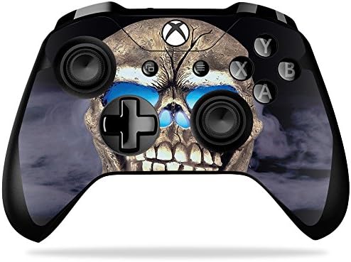 Кожата MightySkins, съвместим с контролера на Microsoft Xbox One X - Psycho Skull | Защитно, здрава и уникална vinyl стикер-опаковка