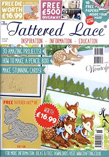 Списание Tattered Lace Edition # 36 с БЕЗПЛАТНА като пробиване Baby Светлобежов, TTLMAG36