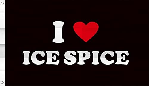 Флаг I love Ice Rapper Spice 3x5 метра за улица и на закрито, флаг Icespice за спални, дневен тракт, стените на общежитието с Медни