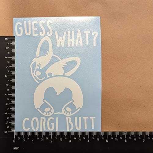 Етикети Corgi 4 опаковки: Познай, Какво Е Попка Corgi, Сърцето вельш-Pembroke corgi, Сърцебиене Corgi, подробни етикети на лицето му Corgi (големи ~ 5 см, бели)
