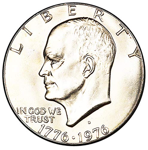 1976 D Type 1 BU Двестагодишният долар Айзенхауер Избор Необращенного монетния двор на САЩ