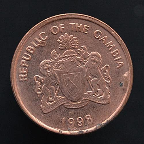 Монети Гамбия 1 Питтери 1998 година на издаване KM54 Завод 17,6 мм