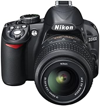 Цифров slr фотоапарат Nikon D3100 с разделителна способност от 14,2 Мегапиксела DX формат и обектив NIKKOR AF-S DX 18-55 mm f/3.5-5.6