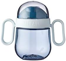 Mepal Mio - Чаша за пиене със защита от капки - Тъмно син - Запечатани чаша с 6 месеца - Детска чаша за пиене - Запечатани - Могат