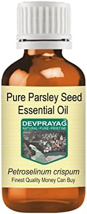 Чисто етерично масло от семена на магданоз Devprayag (Petroselinum crispum) Парна дестилация на 5 мл (0,16 грама)