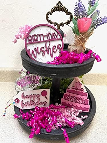 3D мини-указателни табели честит рожден Ден, Пожелания за рожден Ден, Торта за рожден Ден, Празник, декор на много нива на тавата,