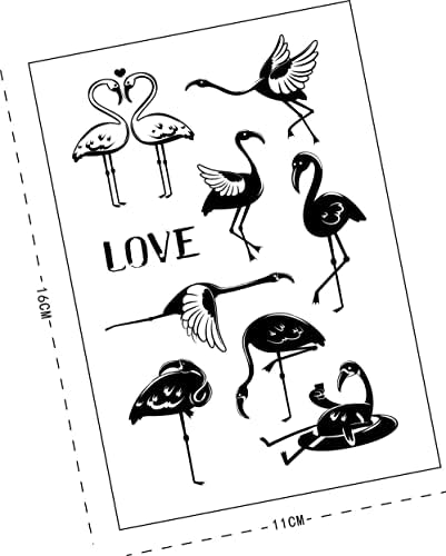 Прозрачни Печати с изображение на Фламинго в Деня на Св. Валентин, Любов Лебед Животни Модел Прозрачен Печат на Прозрачни Силиконови