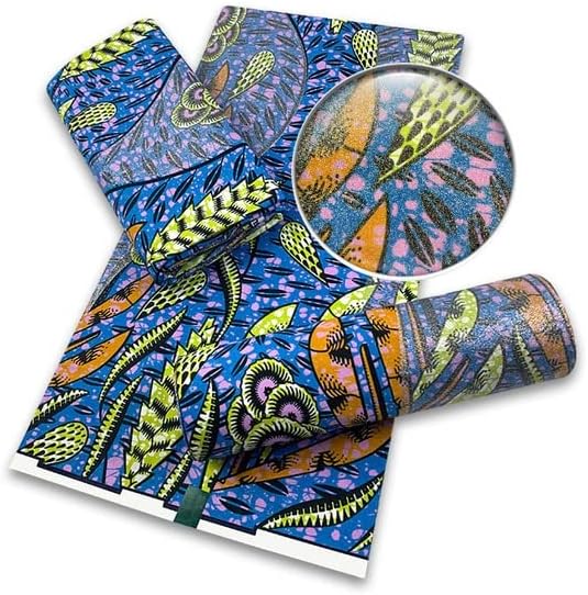 Африканска Тъкан Плат Африканска Восъчен Плат Анкара препаски Pagne Хлопчатобумажный Материал 6 Ярда Блясък за Шиене на Сватбена