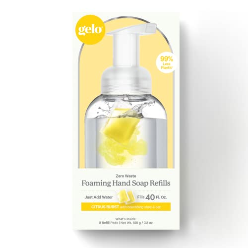 Гелеобразное Пенящееся сапун за ръце капсули | чиста | 40 грама (Лимон, босилек и здравец)