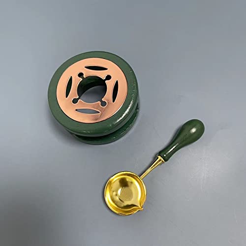 Комплект за подгряване на восъчните Печати OKIOU Комплект Лъжички за Подгряване на Дървени Восъчни печати за Топене на Восъчните