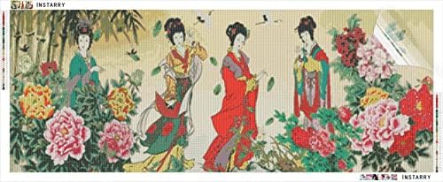 Instarry САМ 5D Диамантена Живопис Комплекти за Възрастни Пълна Тренировка Портрет на Класическата Китайска Красота, Кристален Бродерия
