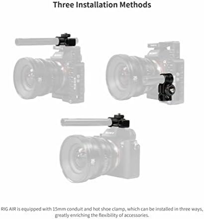 Камера PDMOVIE Half Кейдж, съвместим с камери Canon 5/6/7D, Sony A, Panasonic GH, Nikon D810 и други серии, има 2 гнезда за студено
