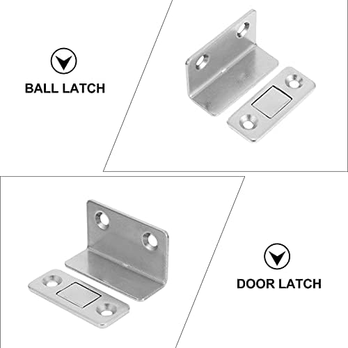 DOITOOL Шкаф за дрехи Магнитна Система за Заключване на вратите Магнити за врати на гардероба 4 бр. Магнитна Ключалка за врата на