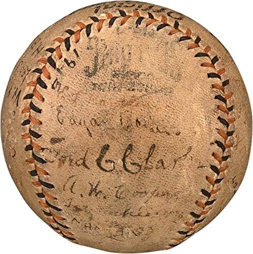 Хонус Вагнер 1915 Екипът на Питсбърг Пайрэтс Подписа Договор с Националната Бейзболна лига на JSA - Бейзболни топки с Автографи
