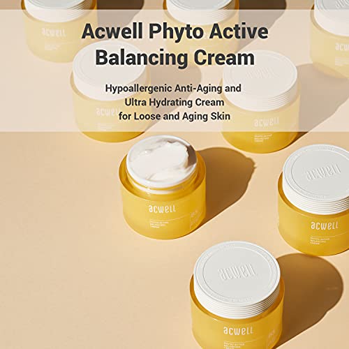 ACWELL Phyto Active Balancing Интензивен хидратиращ крем за лице 1,86 течни унции - С аминокиселината за стягане на кожата, крем