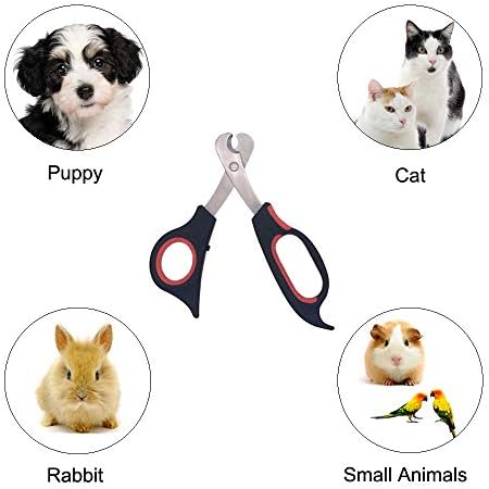Niubow Професионални Котешки нокторезачки, ножици за Подстригване за малки породи кученца, Зайци и много Други, Безопасни остриета