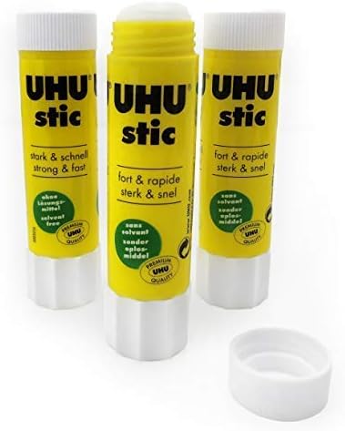 UHU Stic - Прозрачно лепило-молив 0,29 грама / 8,2 г - Опаковка от 3 броя (ограничен тираж)