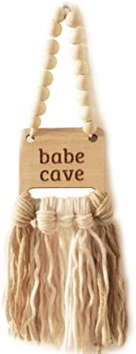 Регистрирай Decocove Бейб Cave - Венец от дървени мъниста - Декор на стените на детската стая със стил бохо за момичета и момчета