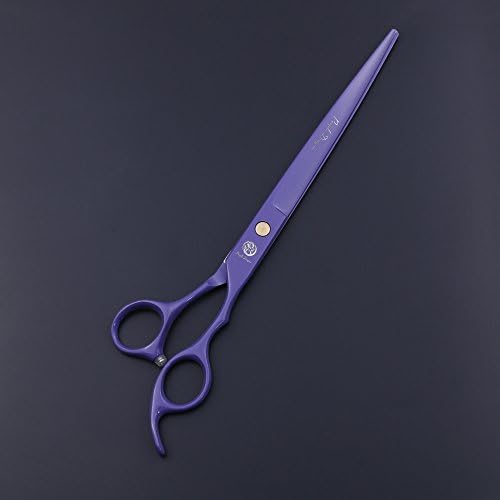 Purple Dragon 8,0 см Професионални Ножици За Подстригване на кучета, Извити ножици и комплект ножици с чанта - за грижи за домашни
