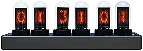 Ламповые Часовници Nixie с подсветка IPS, Творчески Електронни Часовници, Имитации на ламповых часа Nixie със Собствените си ръце и С 6-Битов IPS LCD екран, дисплей за 12 и 24 ча?