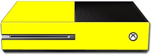 Кожата MightySkins, съвместим с черупки стикер за конзолата на Microsoft Xbox One, обикновен жълт