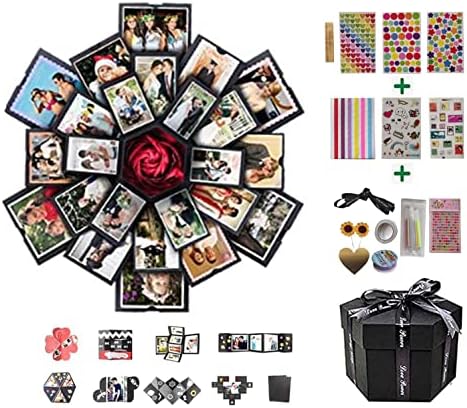 Най-добър избор на подарък кутии Взрив, Набор от фото албум Направи си сам, Напълно Сглобени, определени подарък кутии Експлозия