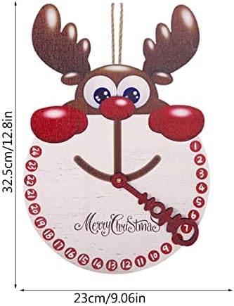 Окачен Коледен Календар за 24 Дни Wooden Коледен Списък на Входна Врата/Стена, Стенни Акценти Външни Огледала, Декоративни Хол SGCABIyos7uiAs
