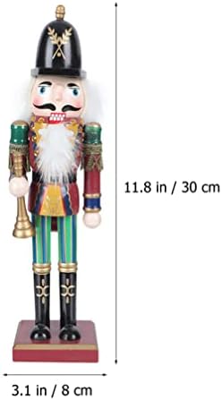 Истинската Декорация на Дървени Лешникотрошачката Куклен Войници Украса: Коледна Дървена Фигурка Стои Лешникотрошачката Барабанистът