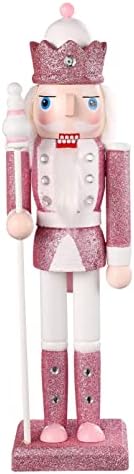 АБУФАН Дървено Покритие Коледен Лешникотрошачката Фигурка на Войник Лешникотрошачката Кукла-Марионетка Украса за кукли Блясък Украса