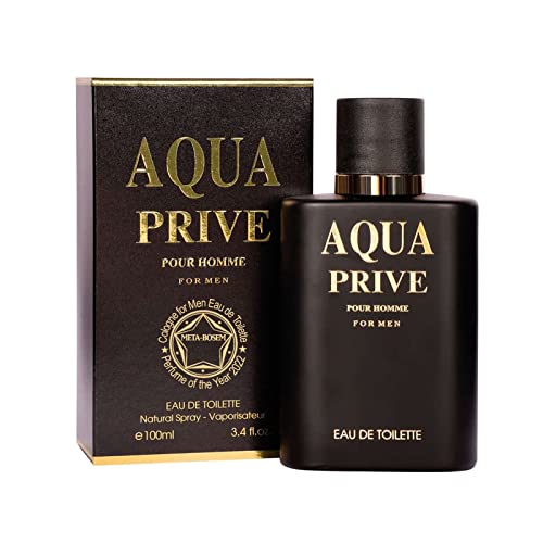 META-BOSEM Aqua Prive, Мъжки Парфюм, Тоалетна вода Натурален спрей - Цитрусови плодове, Дървесни нотки - Свеж аромат е Чудесен подарък