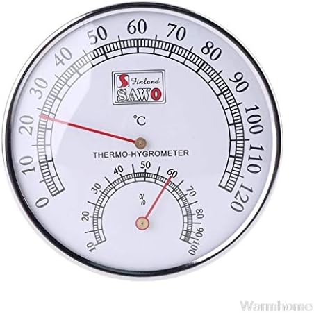 XJJZS Термометър за Сауна Метален Корпус Парна Термометър За Сауна Влагомер За Баня и Сауна В закрито На Открито се Използва