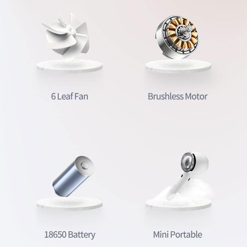 SDFGH ръчен Преносим вентилатор За пътуване на открито Охлаждащ Мини Творчески USB Акумулаторна Малък Безшумен вентилатор (Цвят: