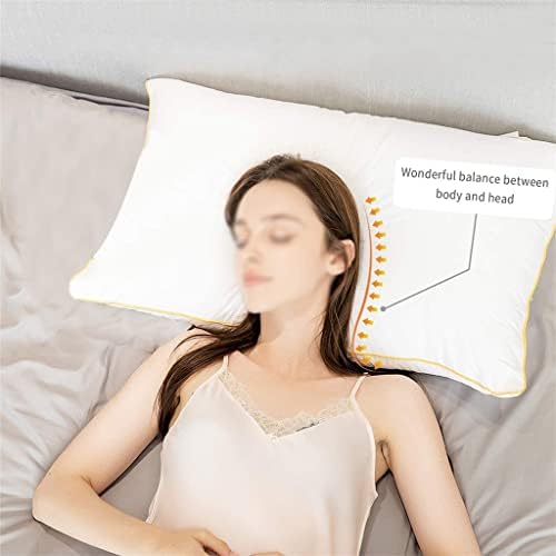 Стандарт възглавници на хотела WENLII Cotton Shell, шийни на възглавници за сън, Легла, възглавници, пълни с замени с гъска пух в памучна обвивка (Цвят: D, размер: 68x68 см)